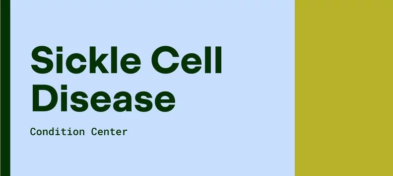 "Header for a Sickle Cell Disease resource titled 'Condition Center' with a bold heading."